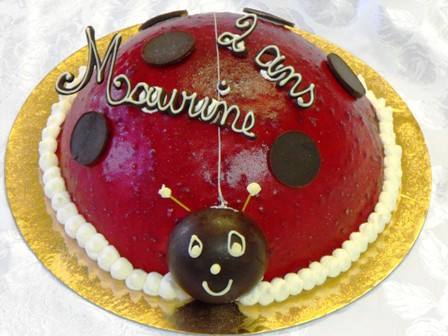 Gâteau coccinelle – Maurine 2 ans