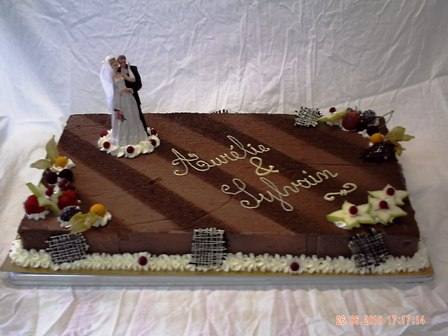Gâteau de mariage – Aurélie & Sylvain (chocolat)