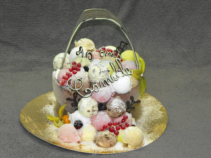 Panier de boules de glace – 10 ans Camille