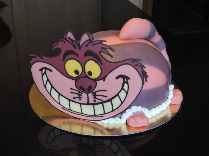 Gâteau chat du Cheshire (Alice)