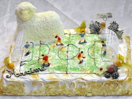 Gâteau mouton – Maxime (terrain de football)