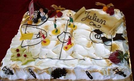 Gâteau terrain de football – Julien