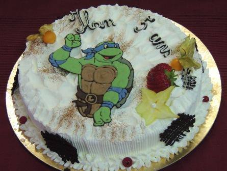 Gâteau Tortue Ninja – Ilan 5 ans