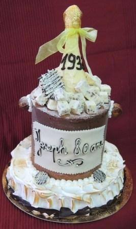 Gâteau bouteille – Joseph 80 ans