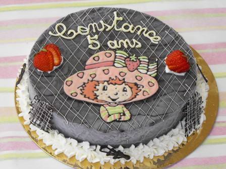 Gâteau Charlotte aux fraises – Constance 5 ans