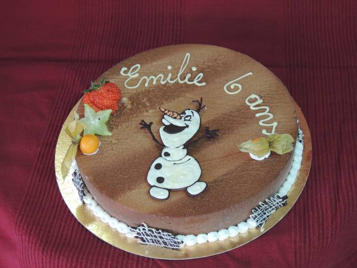 Gâteau Olaf – Emilie 6 ans