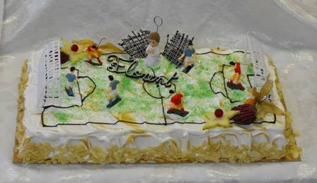Gâteau terrain de football – Florent