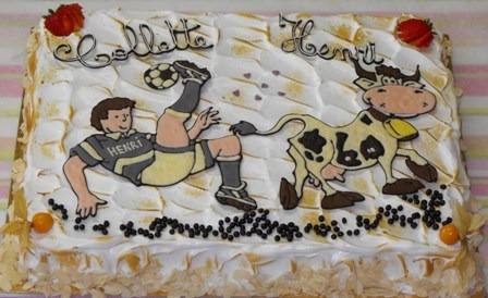 Gâteau football et vache – Collette & Henri