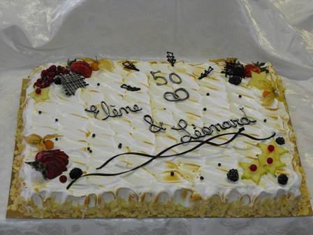 Gâteau anniversaire – 50 Irène & Léonard
