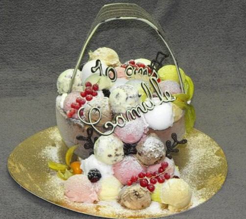 Panier de boules de glace – 10 ans Camille