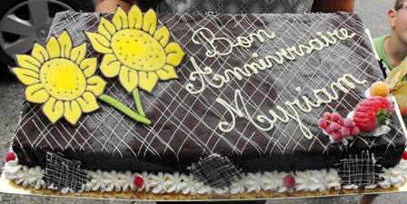 Gâteau tournesols – Bon anniversaire Myriam